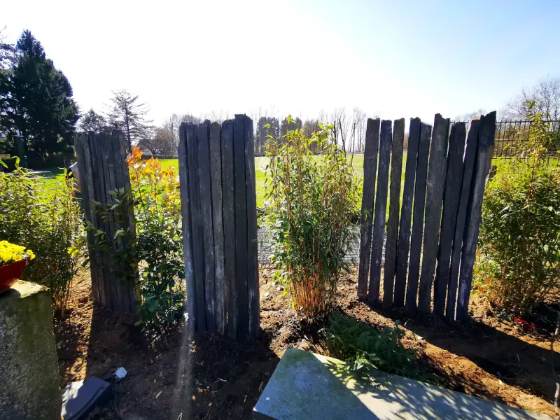 Durchblicke zwischen den Palisadengruppen